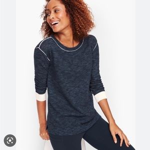 Talbots MESH TRIM SWEATER, XS NWT